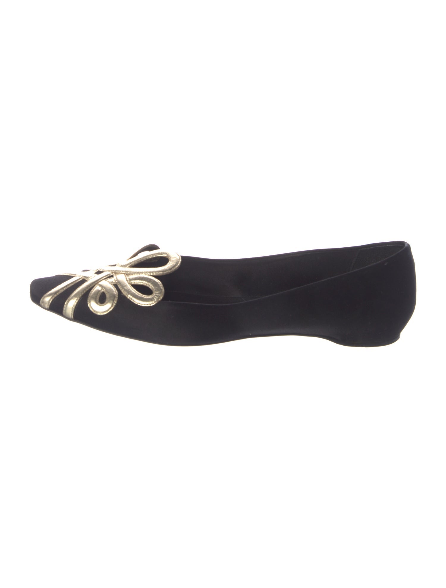 Roger Vivier Satin Flats