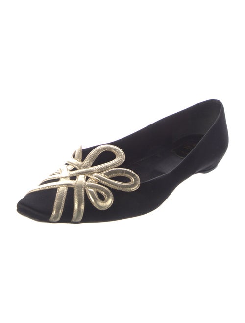 Roger Vivier Satin Flats