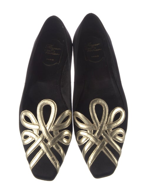 Roger Vivier Satin Flats