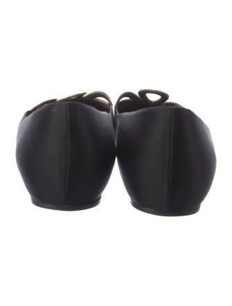 Roger Vivier Satin Flats