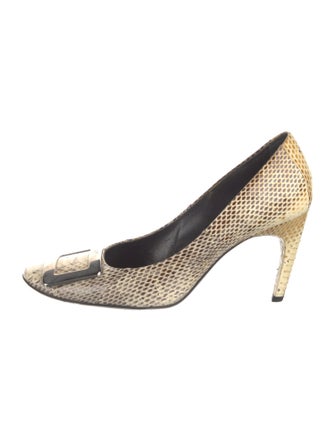 Roger Vivier Snakeskin Animal Print Pumps