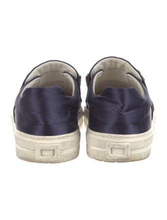 Roger Vivier Satin Crystal Embellishments Sneakers