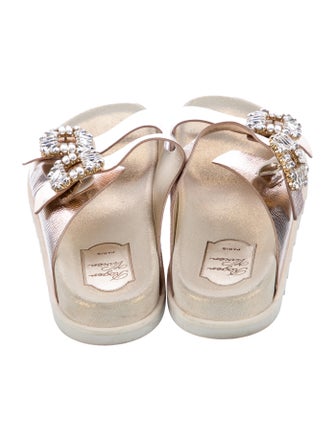 Roger Vivier Leather Slides