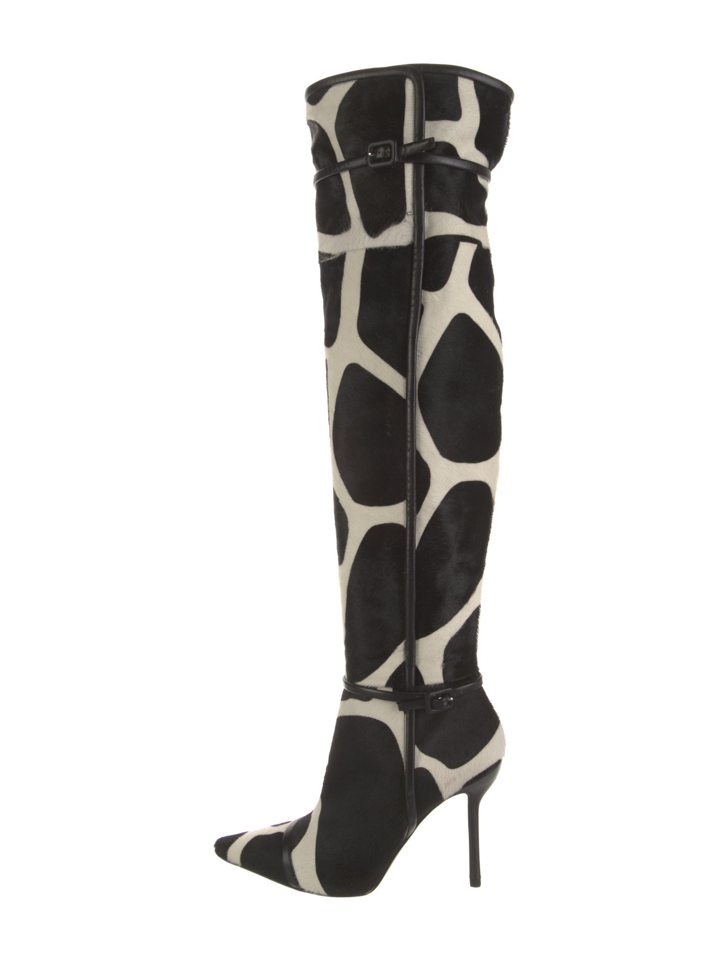 Roger Vivier Ponyhair Animal Print Sock Boots