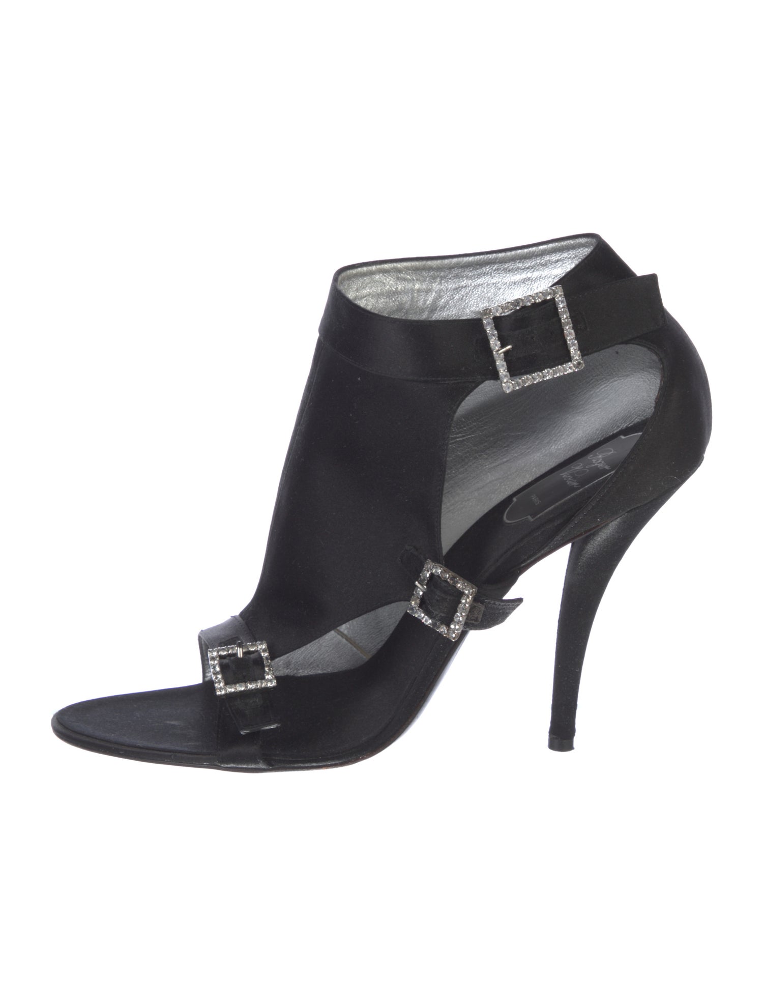 Roger Vivier Satin Slingback Sandals