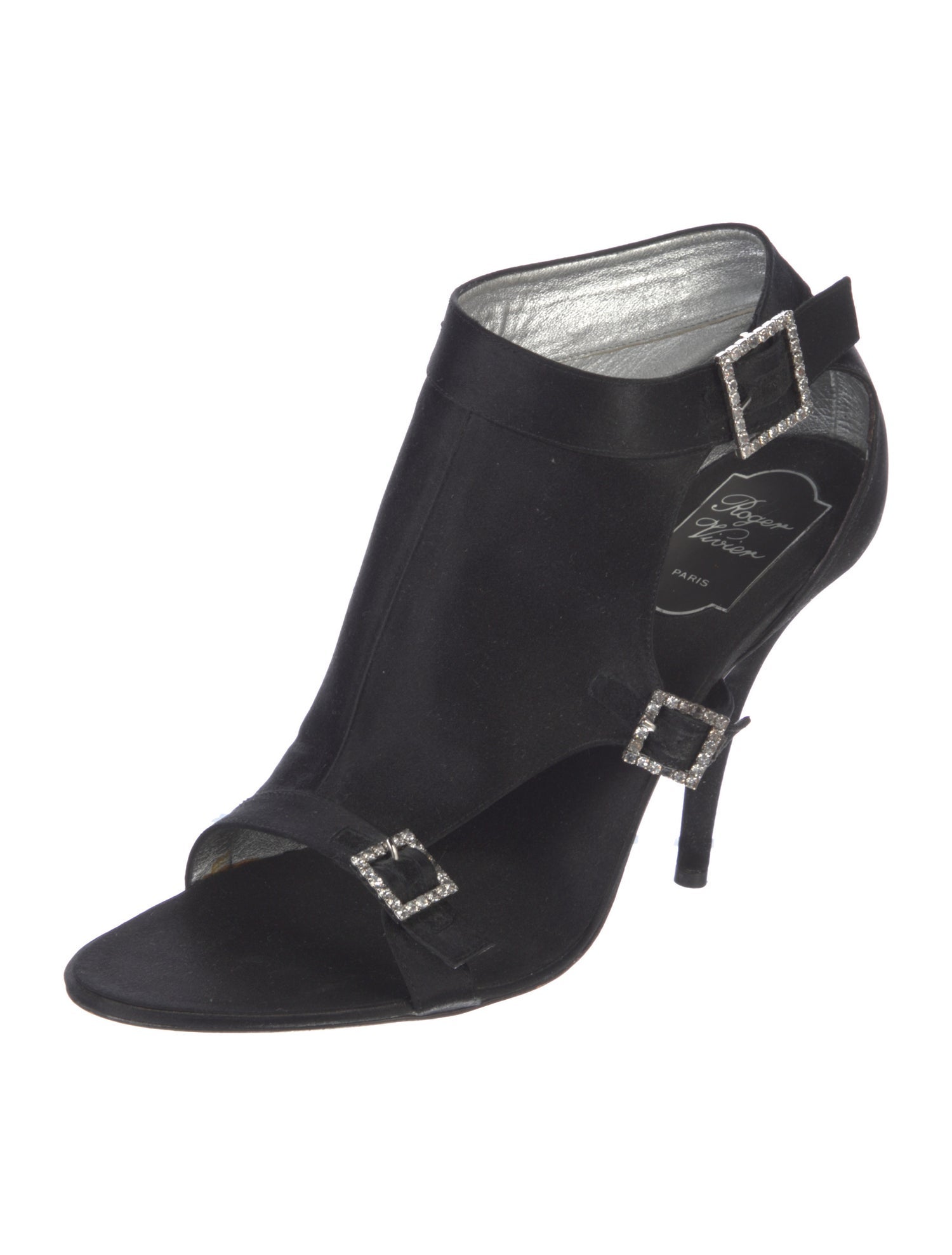 Roger Vivier Satin Slingback Sandals