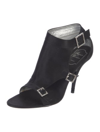 Roger Vivier Satin Slingback Sandals