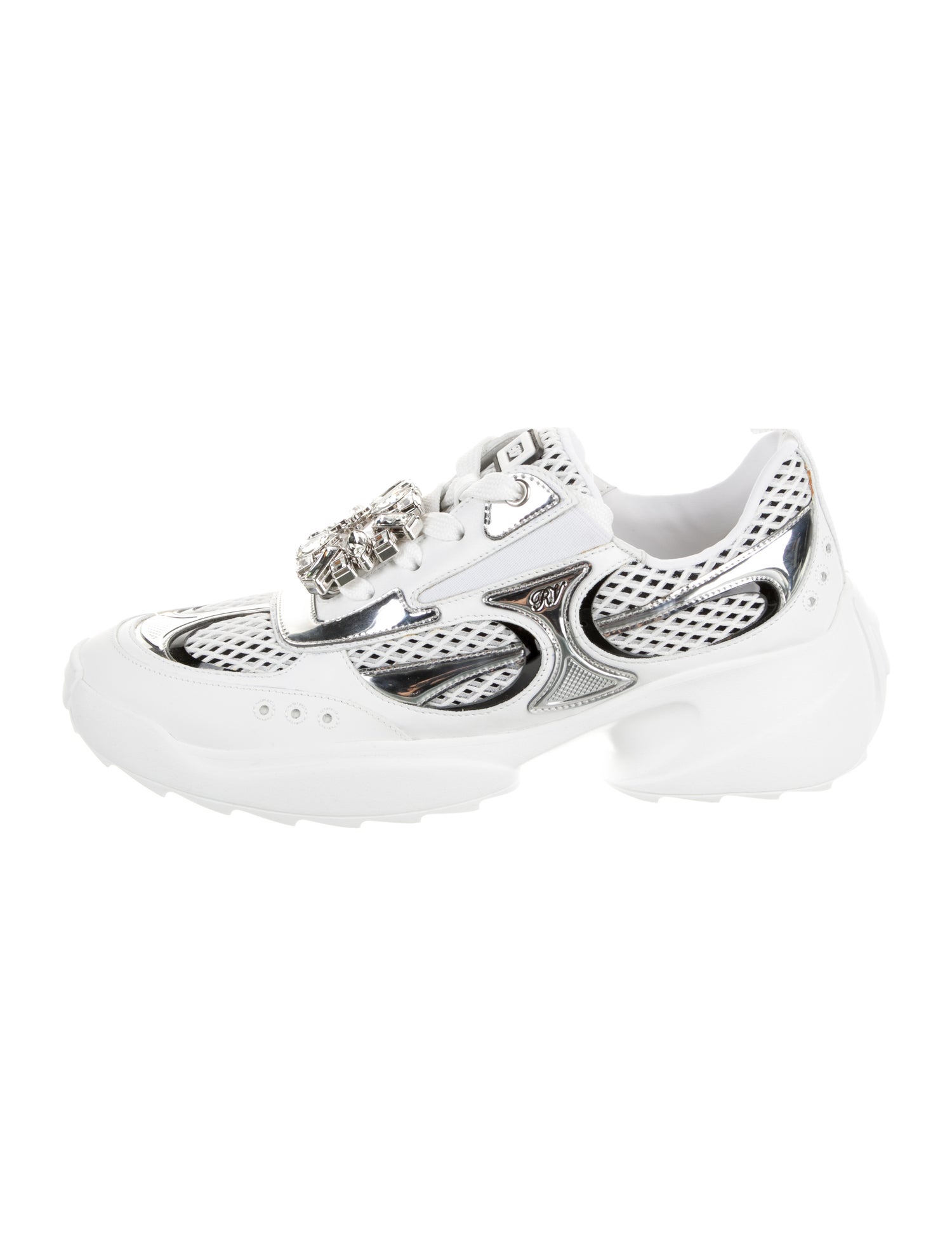 Roger Vivier Mesh Patterned Sneakers