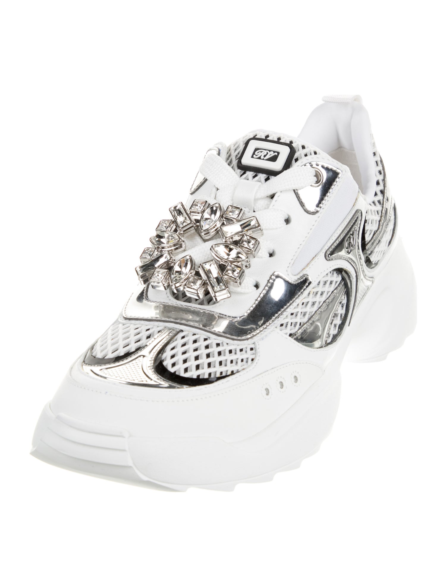 Roger Vivier Mesh Patterned Sneakers