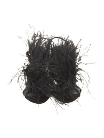 Roger Vivier Satin Crystal Embellishments Slingback Sandals