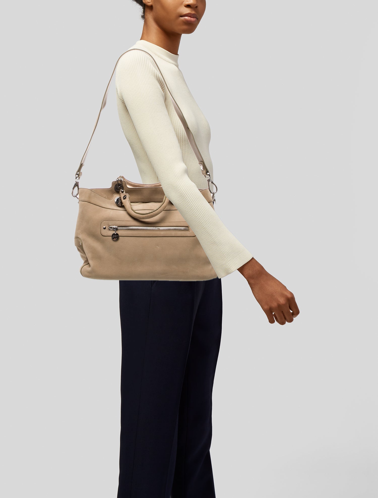 Roger Vivier Leather Top Handle Bag