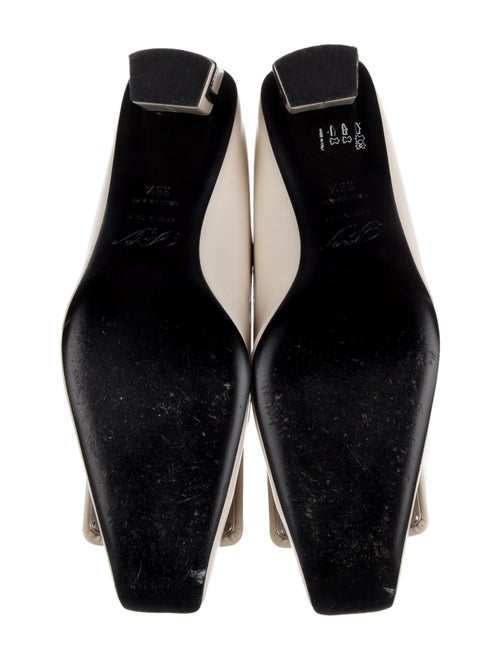 Roger Vivier Leather Colorblock Pattern Pumps