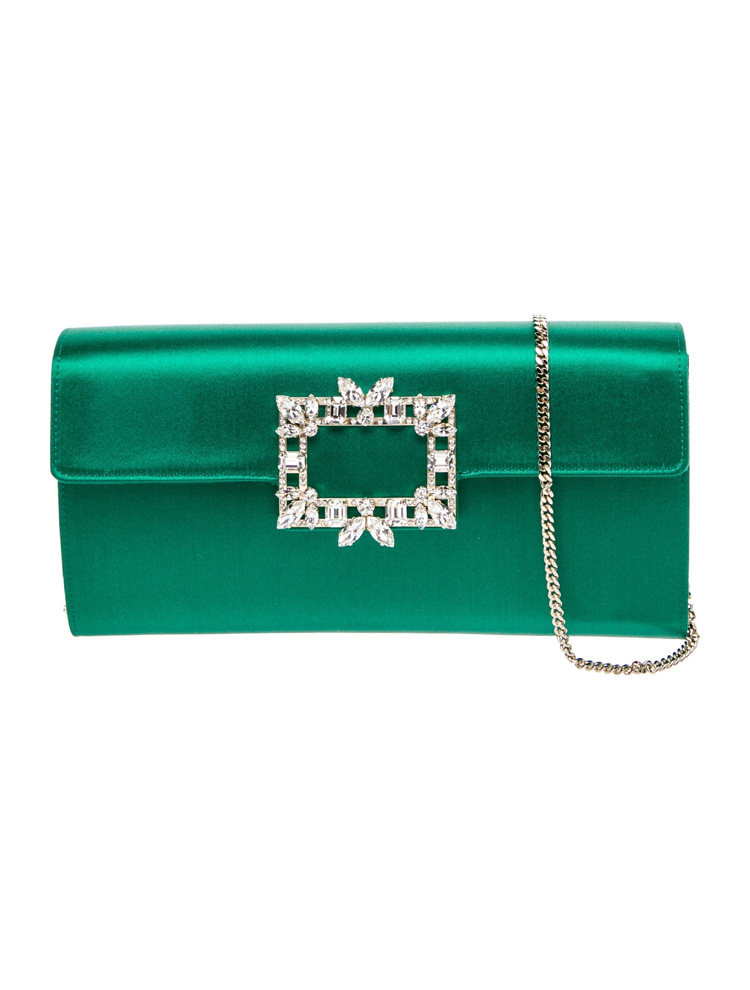 Roger Vivier Satin Clutch w/ Tags