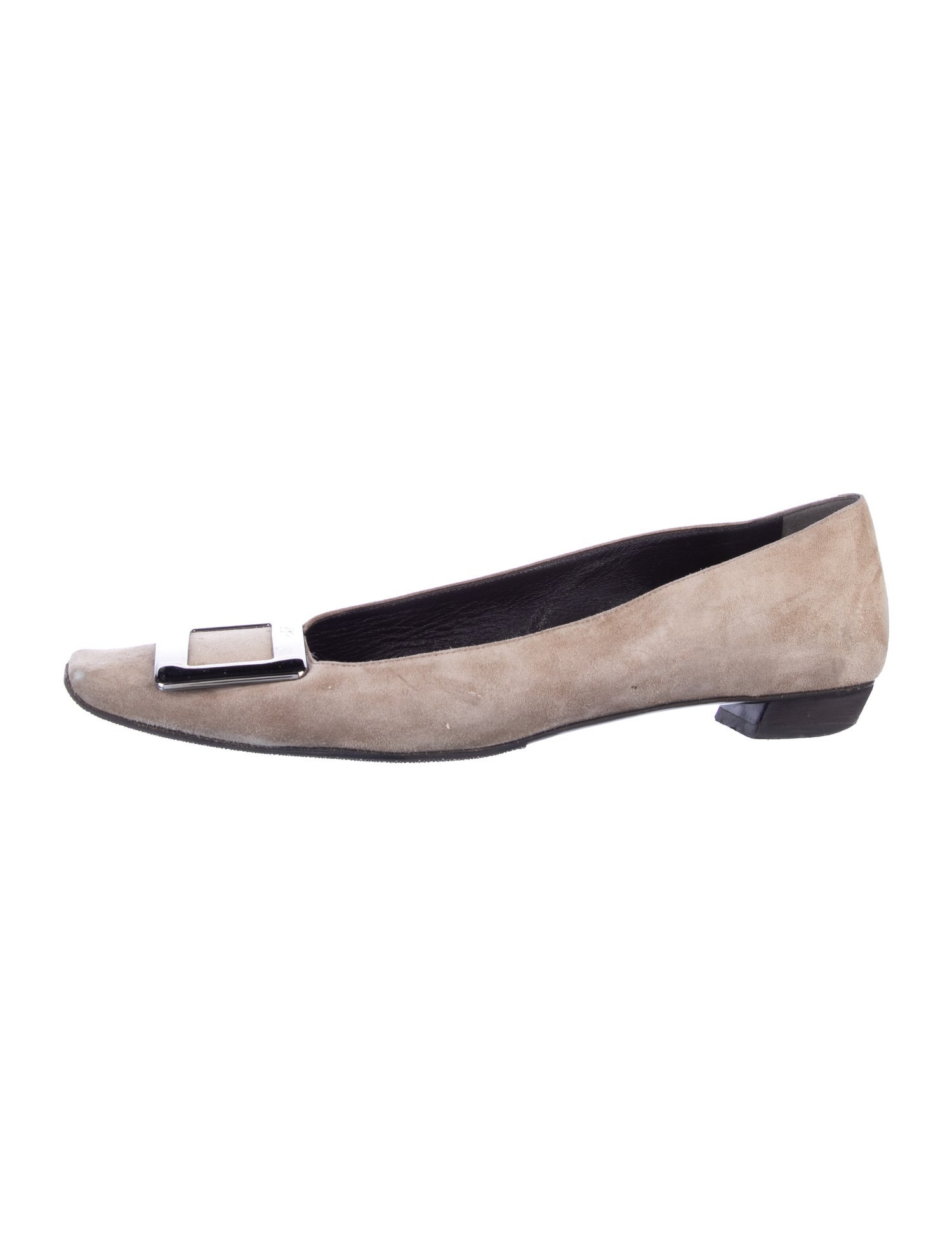 Roger Vivier Suede Ballet Flats