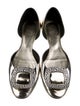 Roger Vivier Patent Leather Crystal Embellishments D'Orsay Flats