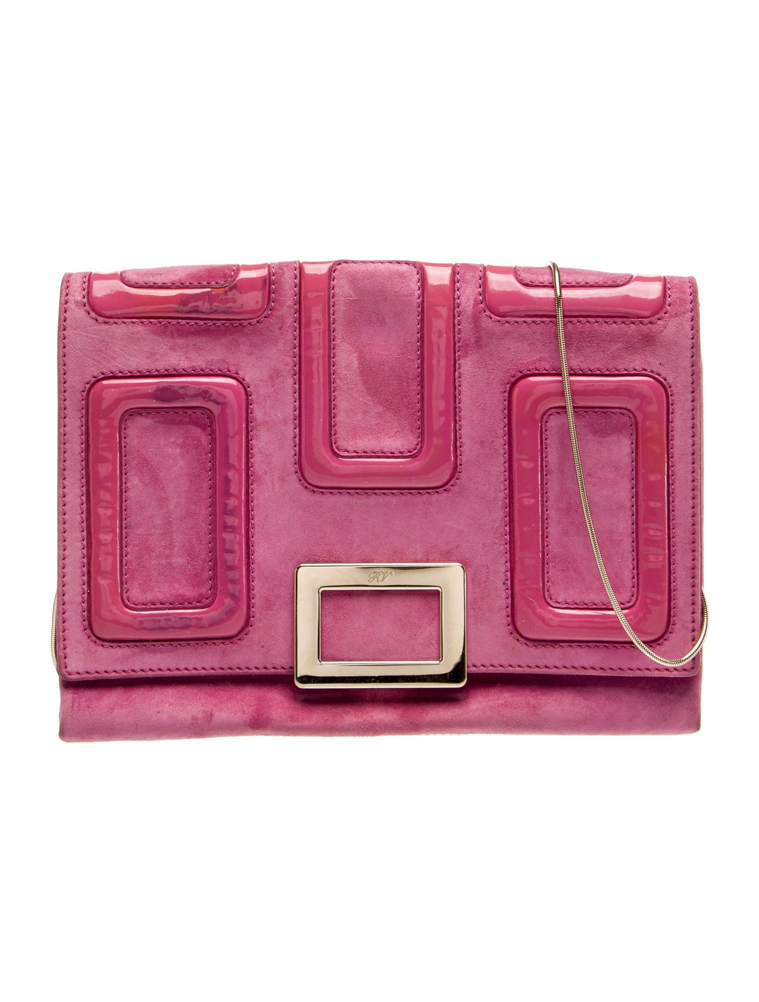 Roger Vivier Suede Clutch