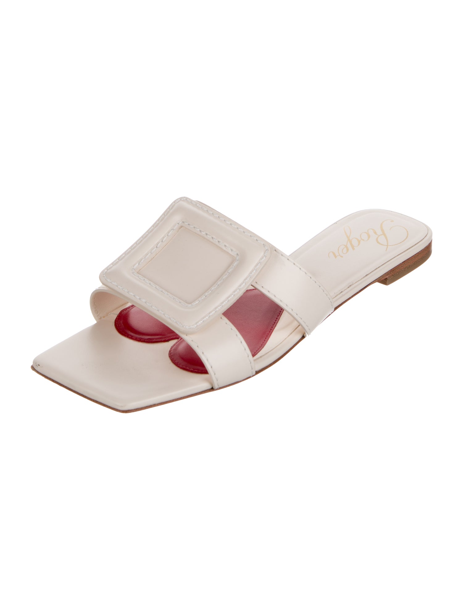 Roger Vivier Leather Slides
