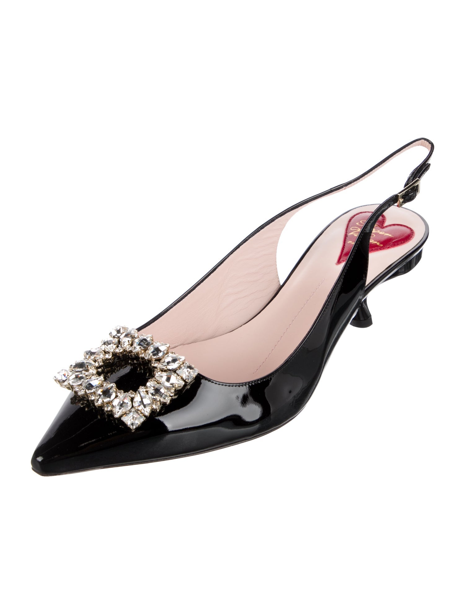 Roger Vivier Patent Leather Slingback Pumps w/ Tags