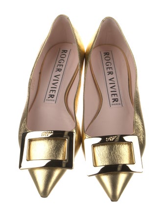 Roger Vivier Leather Ballet Flats
