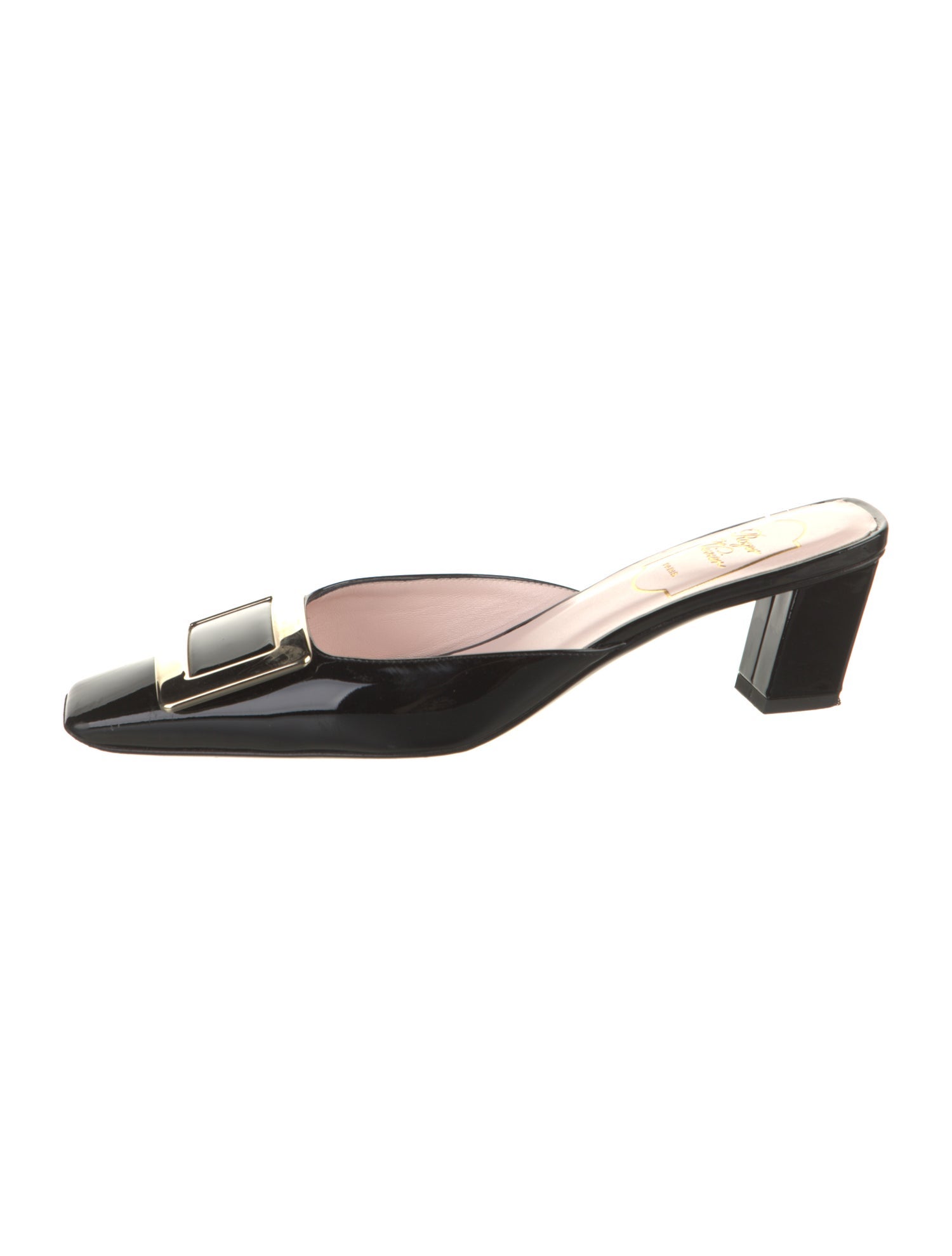 Roger Vivier Patent Leather Mules