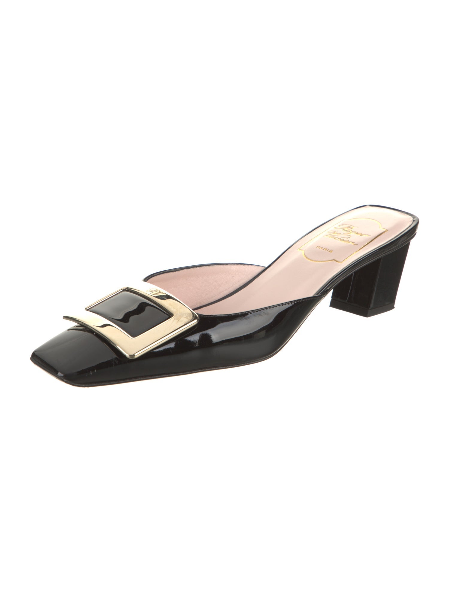 Roger Vivier Patent Leather Mules