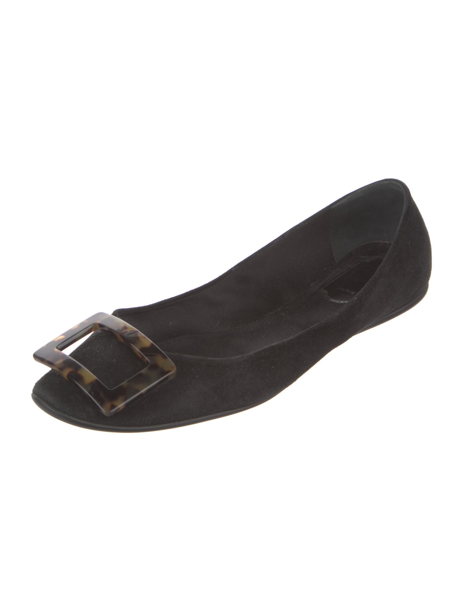 Roger Vivier Suede Flats