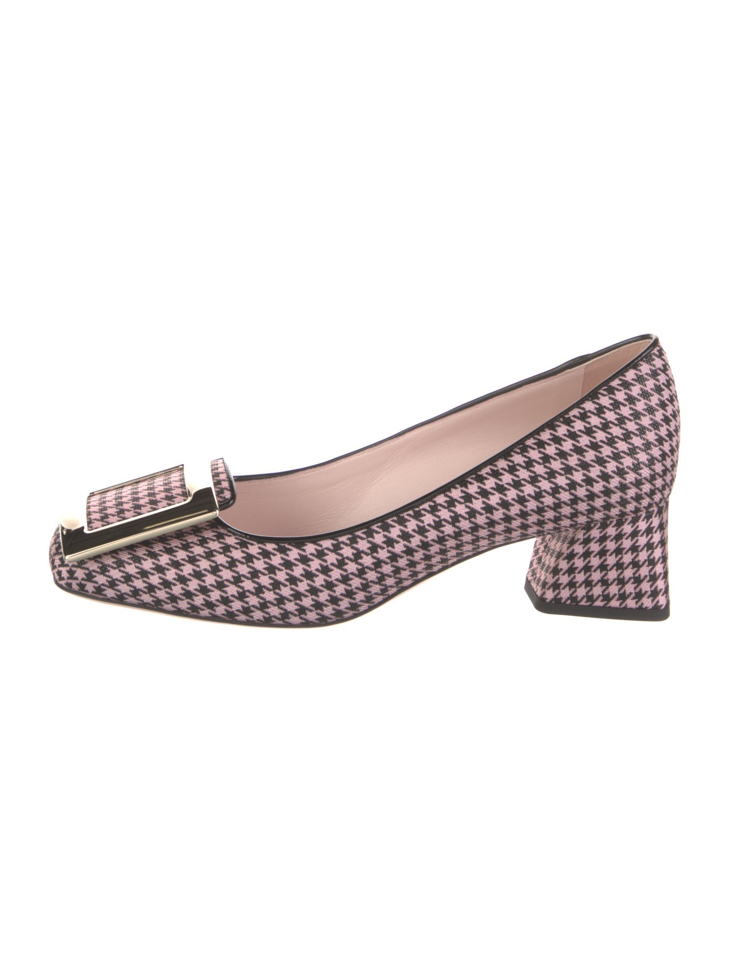 Roger Vivier Houndstooth Print Pumps