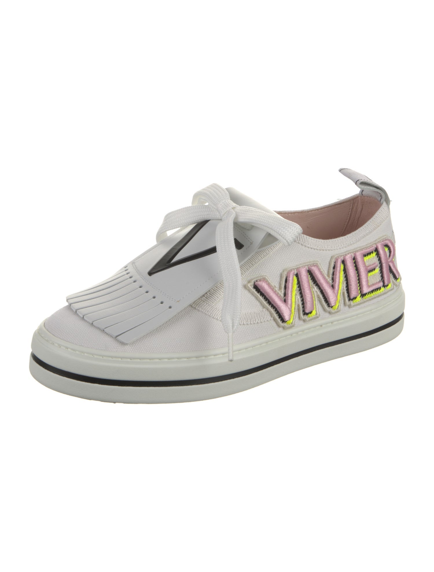 Roger Vivier Canvas Patterned Sneakers