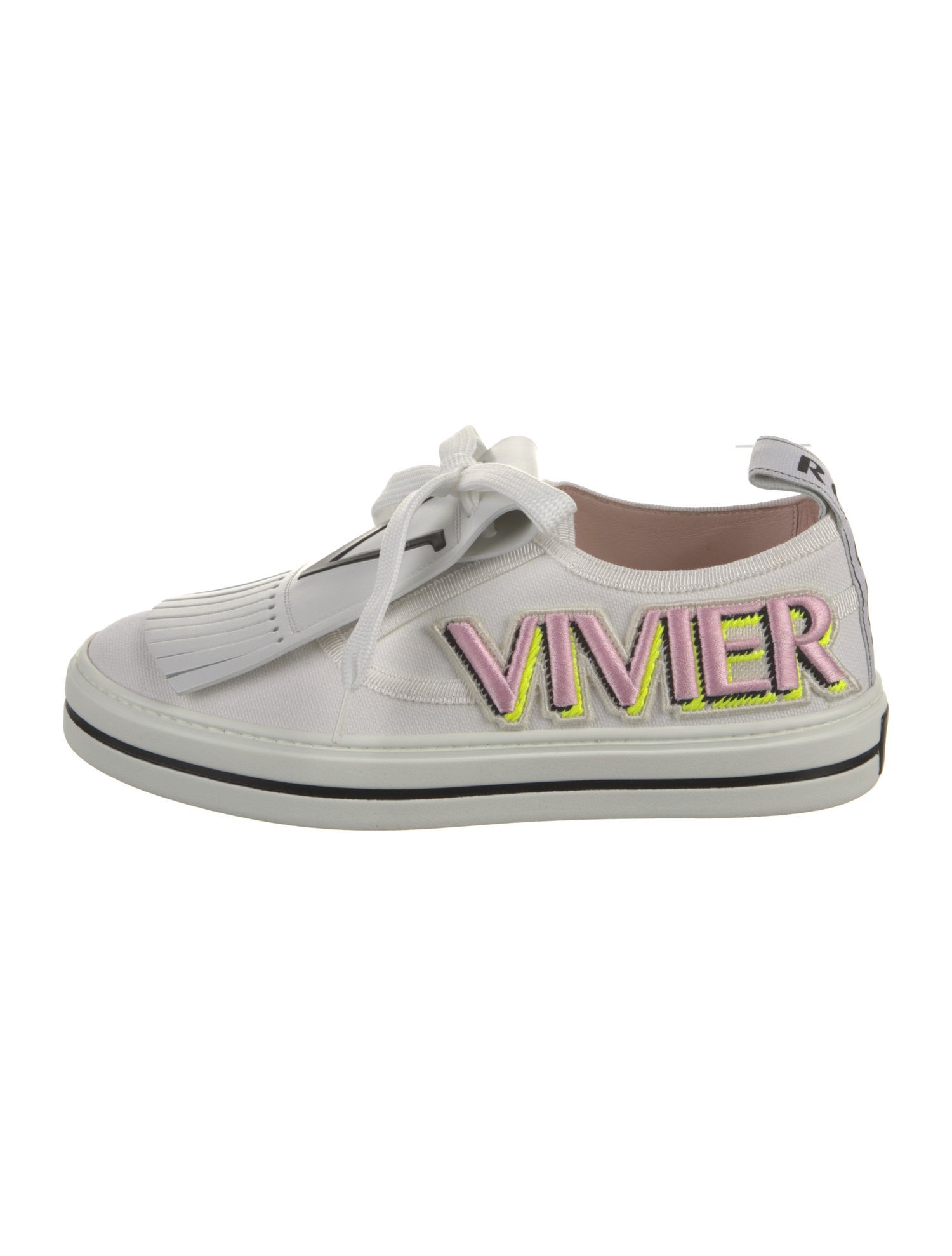 Roger Vivier Canvas Patterned Sneakers