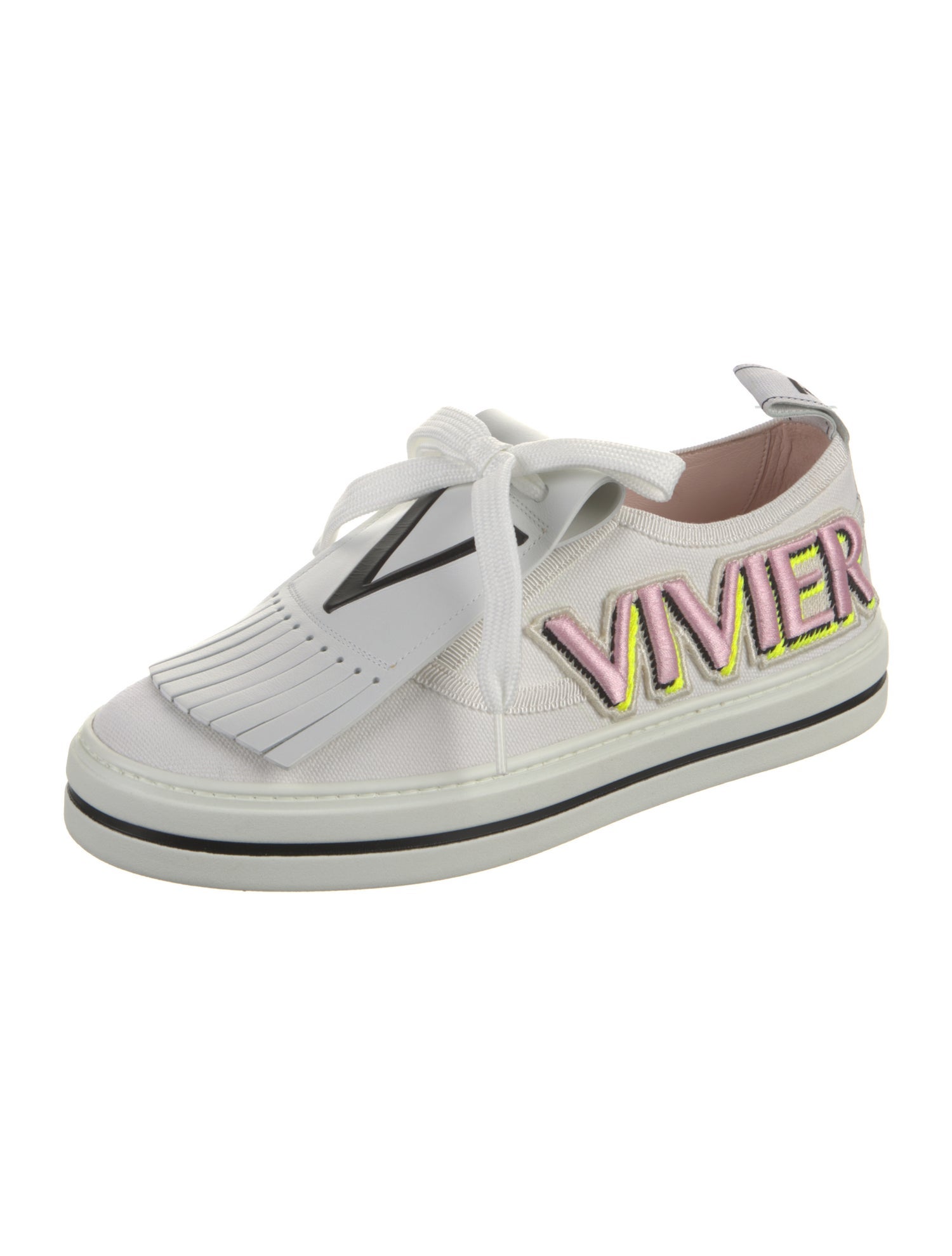 Roger Vivier Canvas Patterned Sneakers
