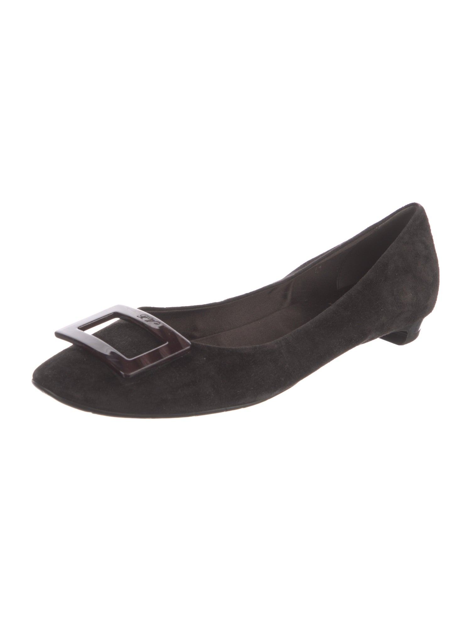 Roger Vivier Suede Flats