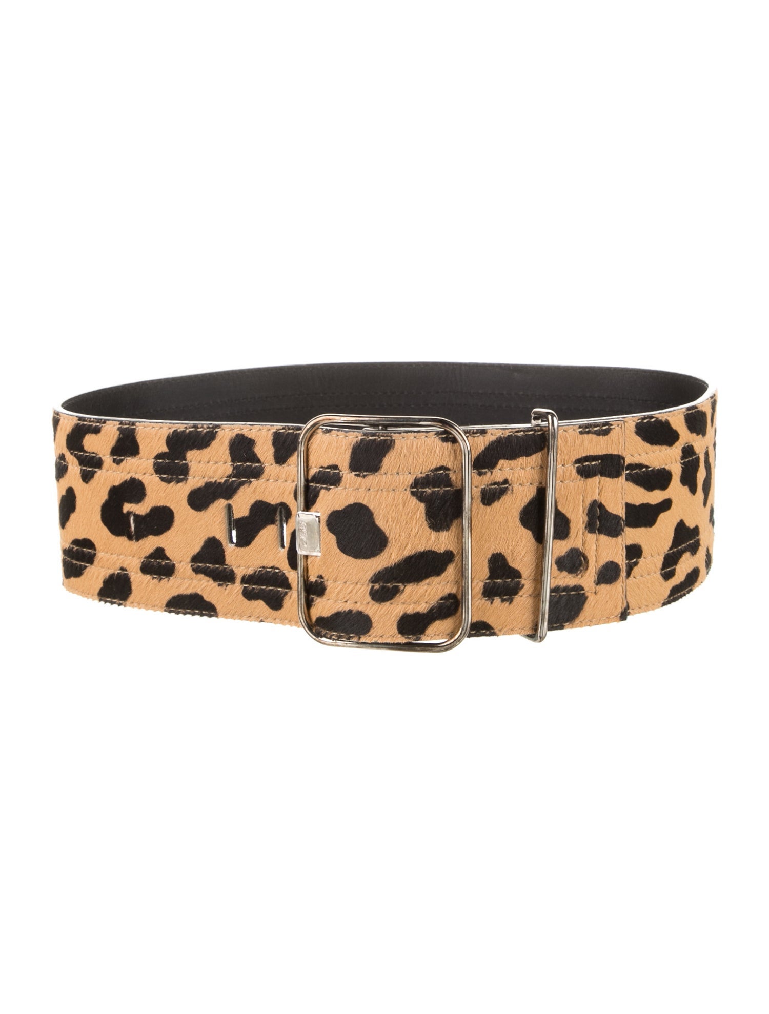 Roger Vivier Wide Ponyhair Waist Belt