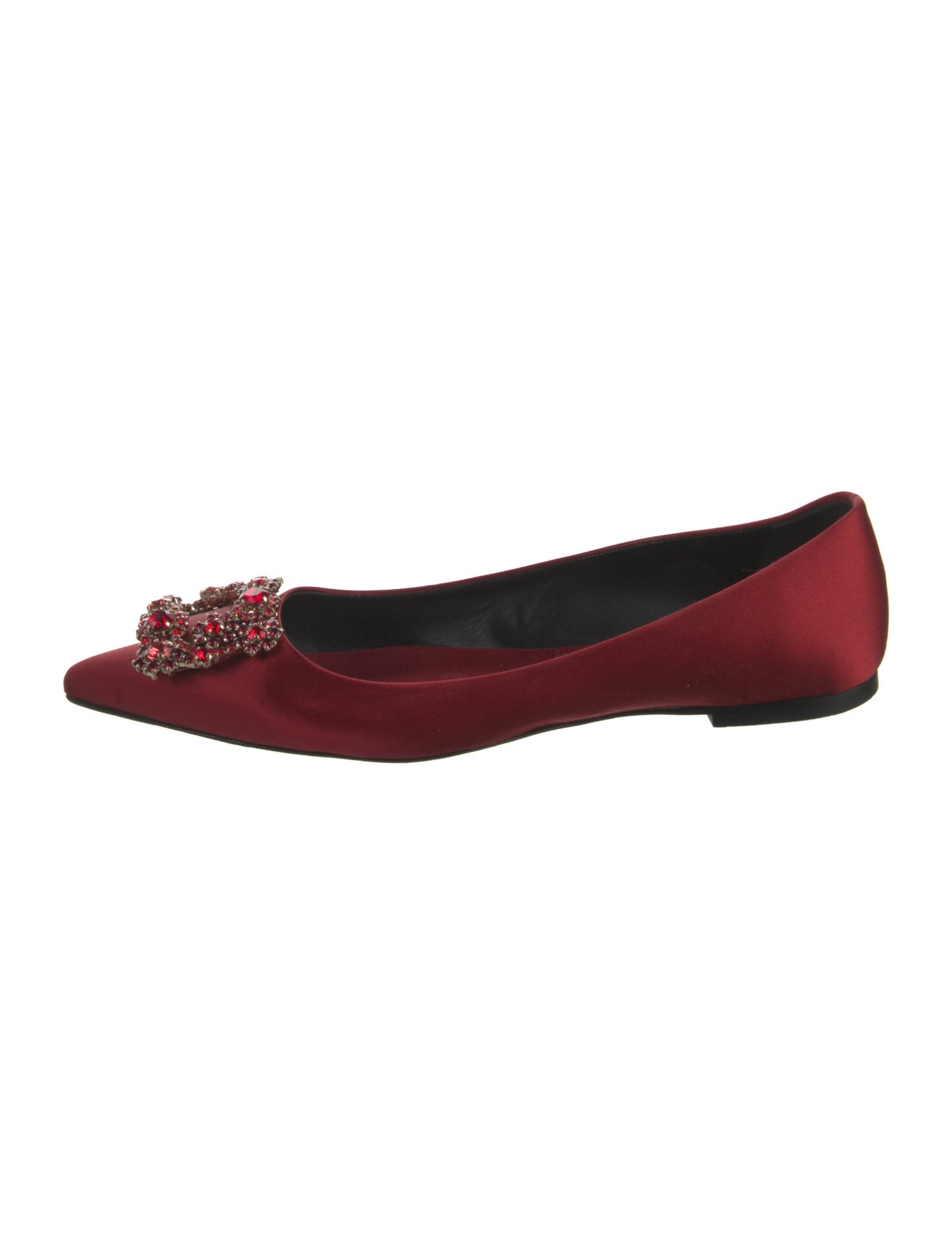 Roger Vivier Satin Flats