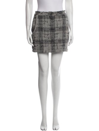 Rowen Rose Tweed Pattern Mini Skirt