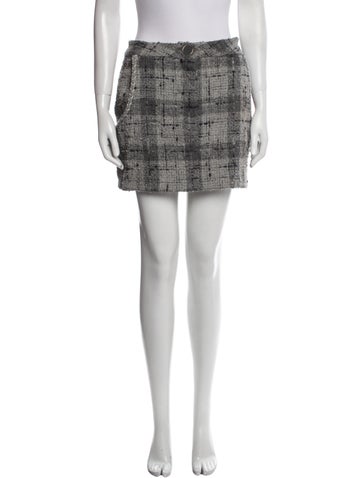 Rowen Rose Skirts Tweed Pattern Mini Skirt M
