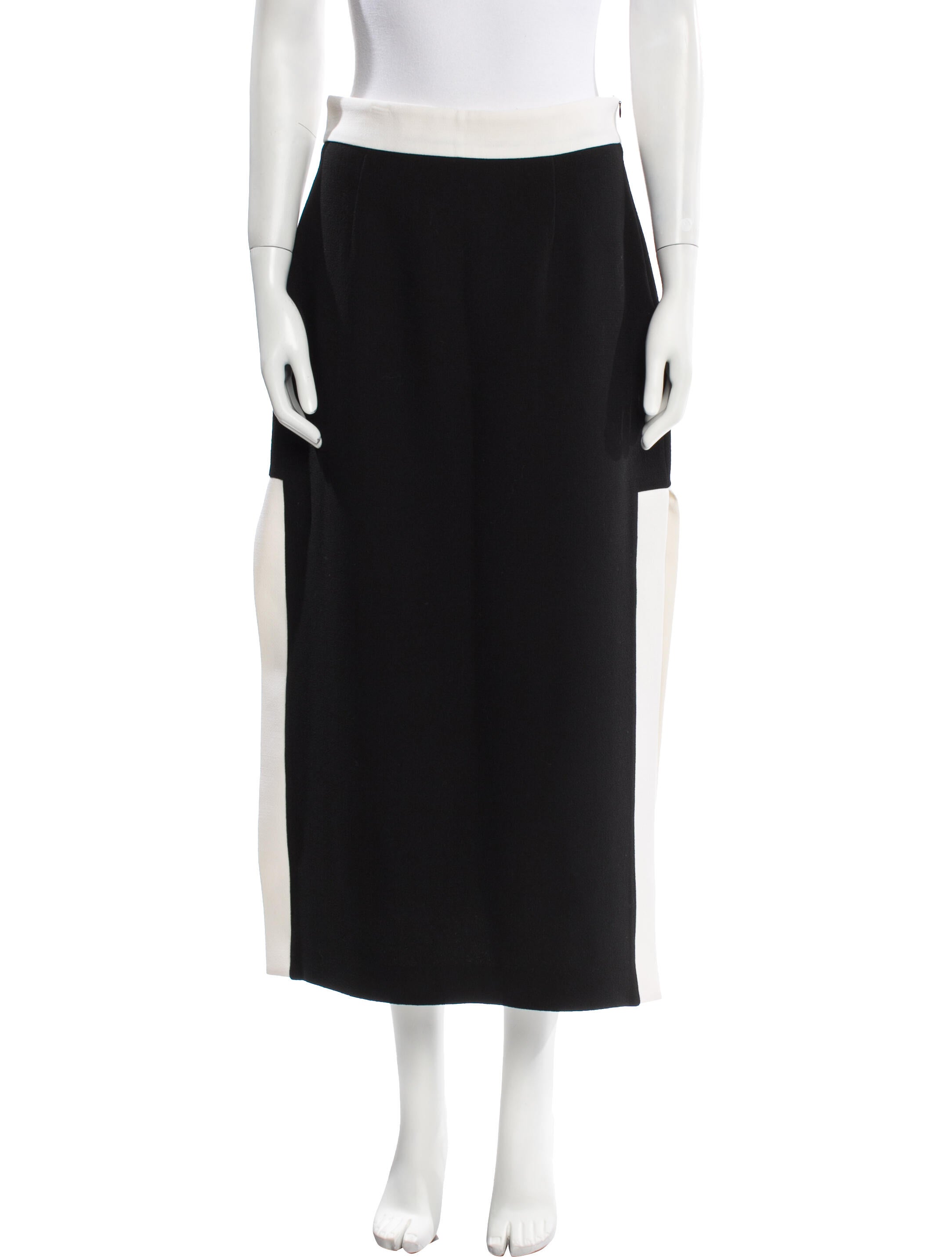 Rowen Rose Wool Midi Length Skirt