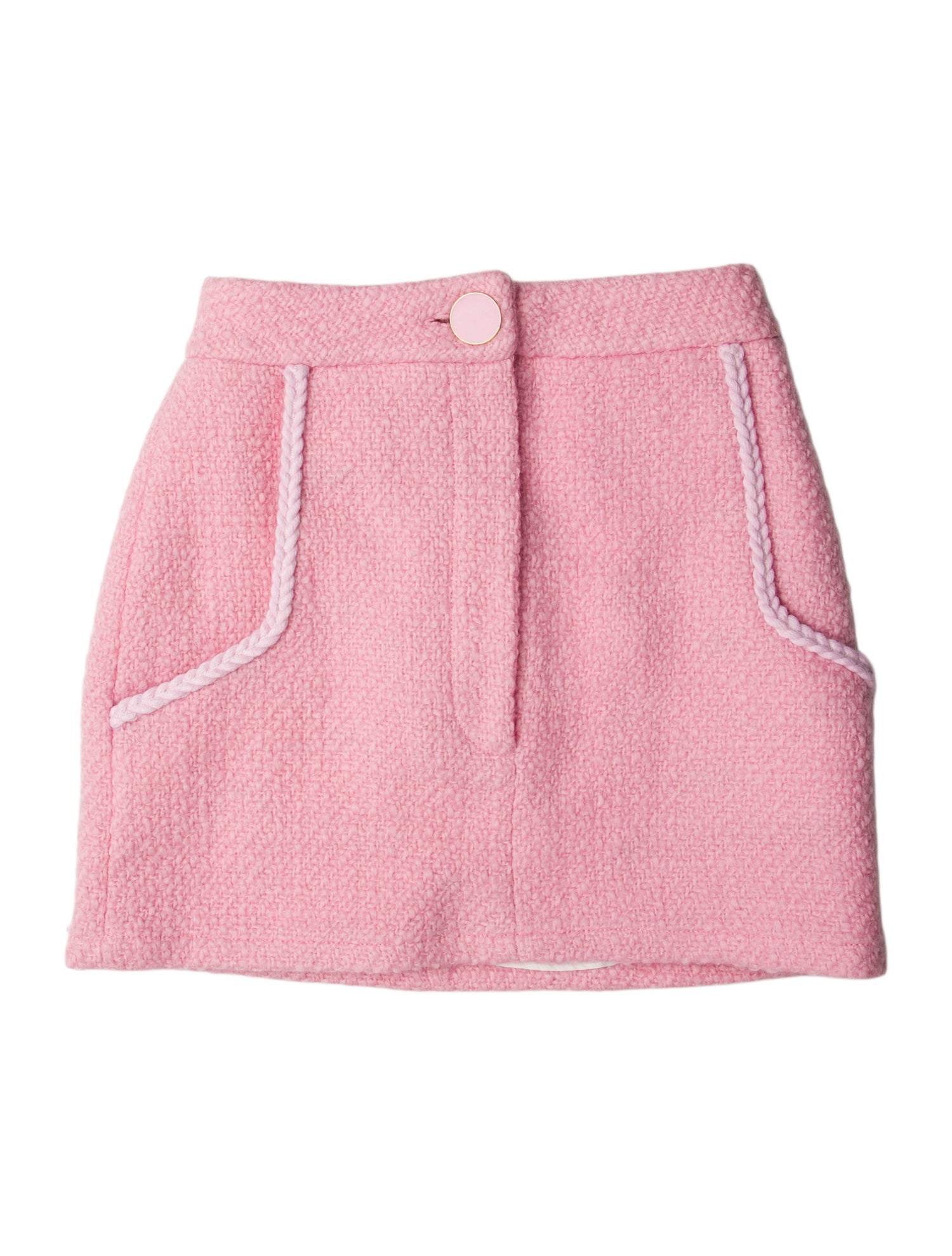 Rowen Rose Wool Mini Skirt