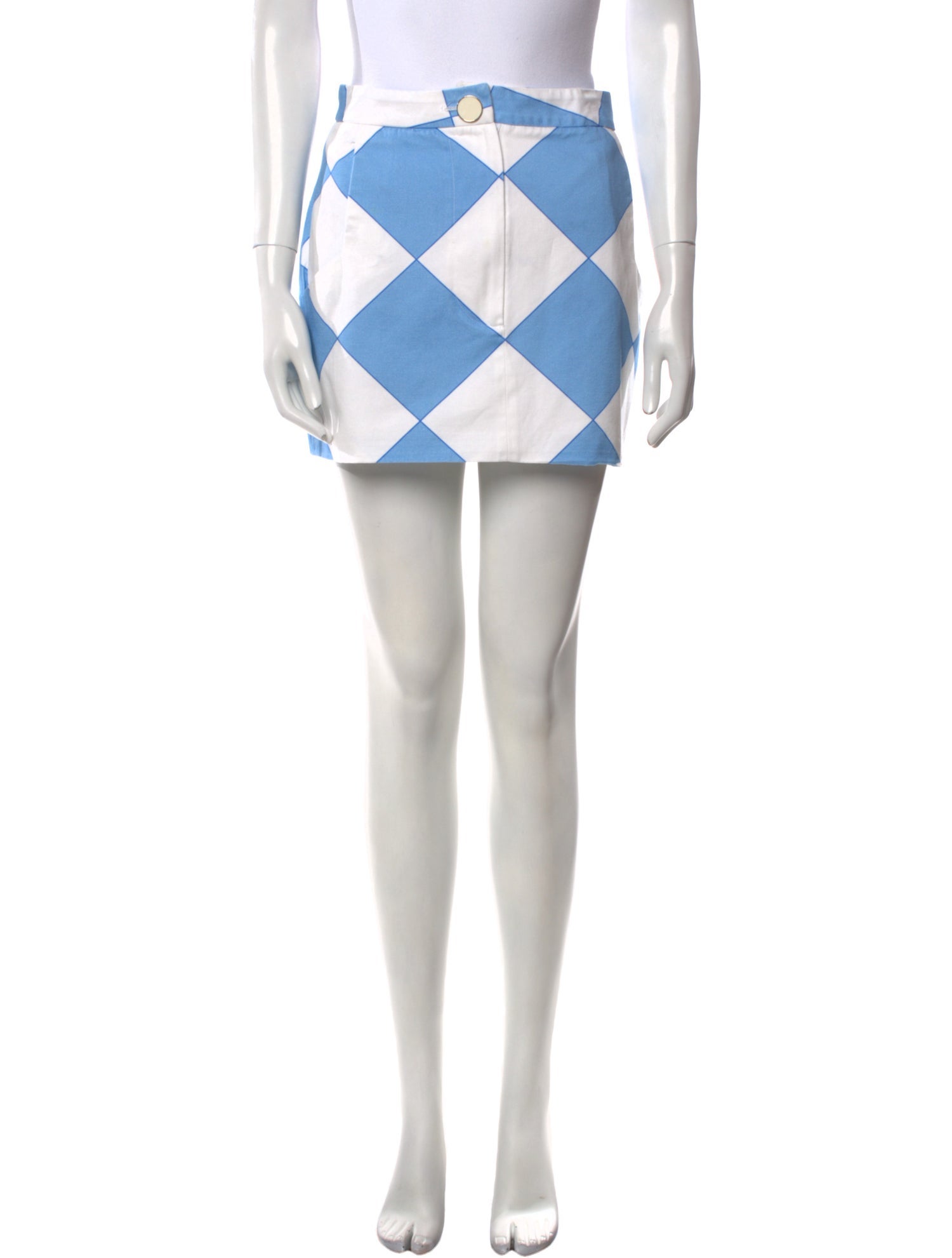 Rowen Rose Plaid Print Mini Skirt