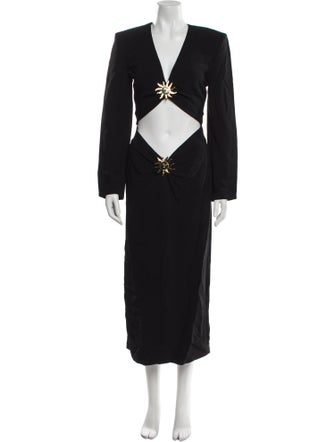 Rowen Rose V-Neck Long Dress