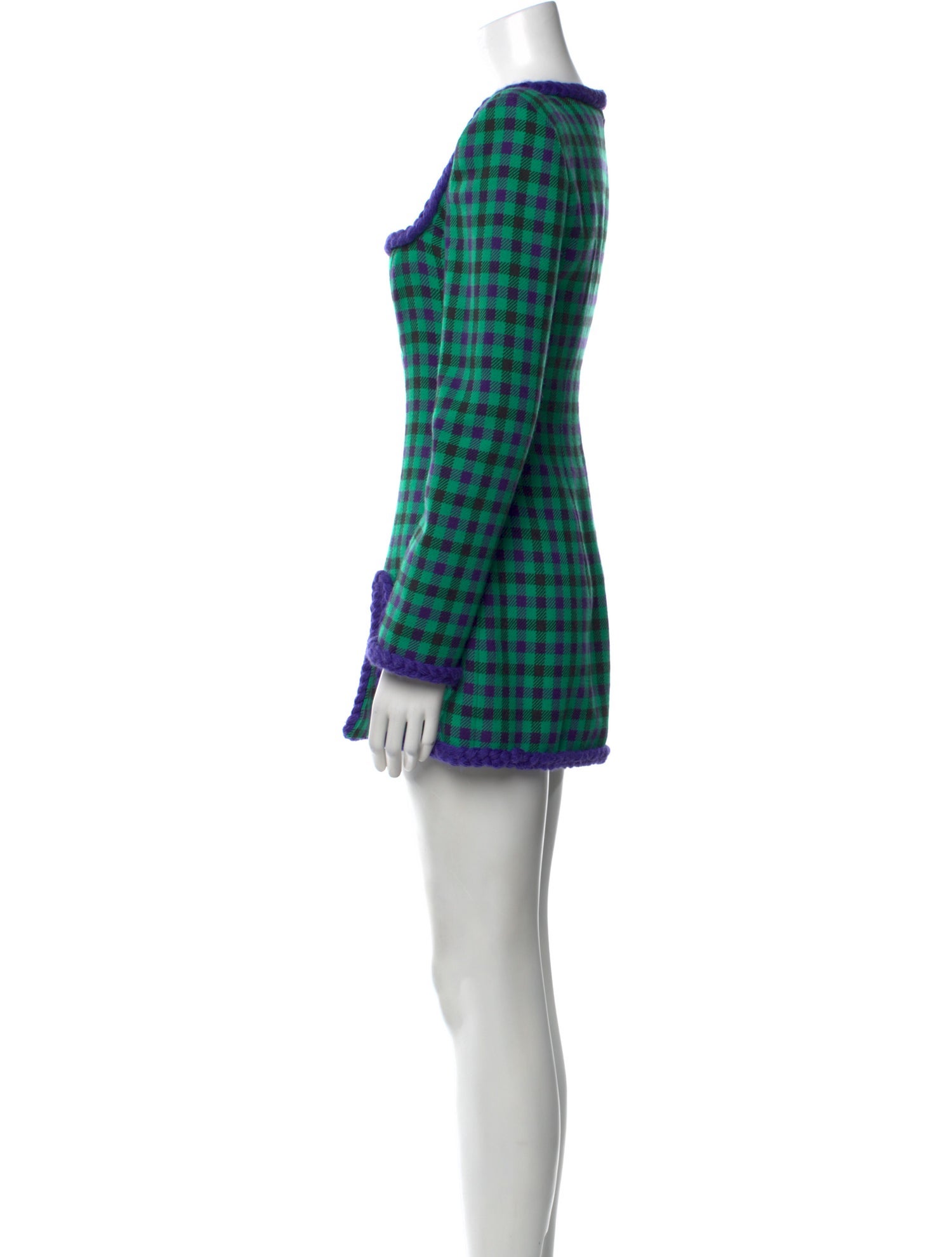 Rowen Rose Plaid Print Mini Dress