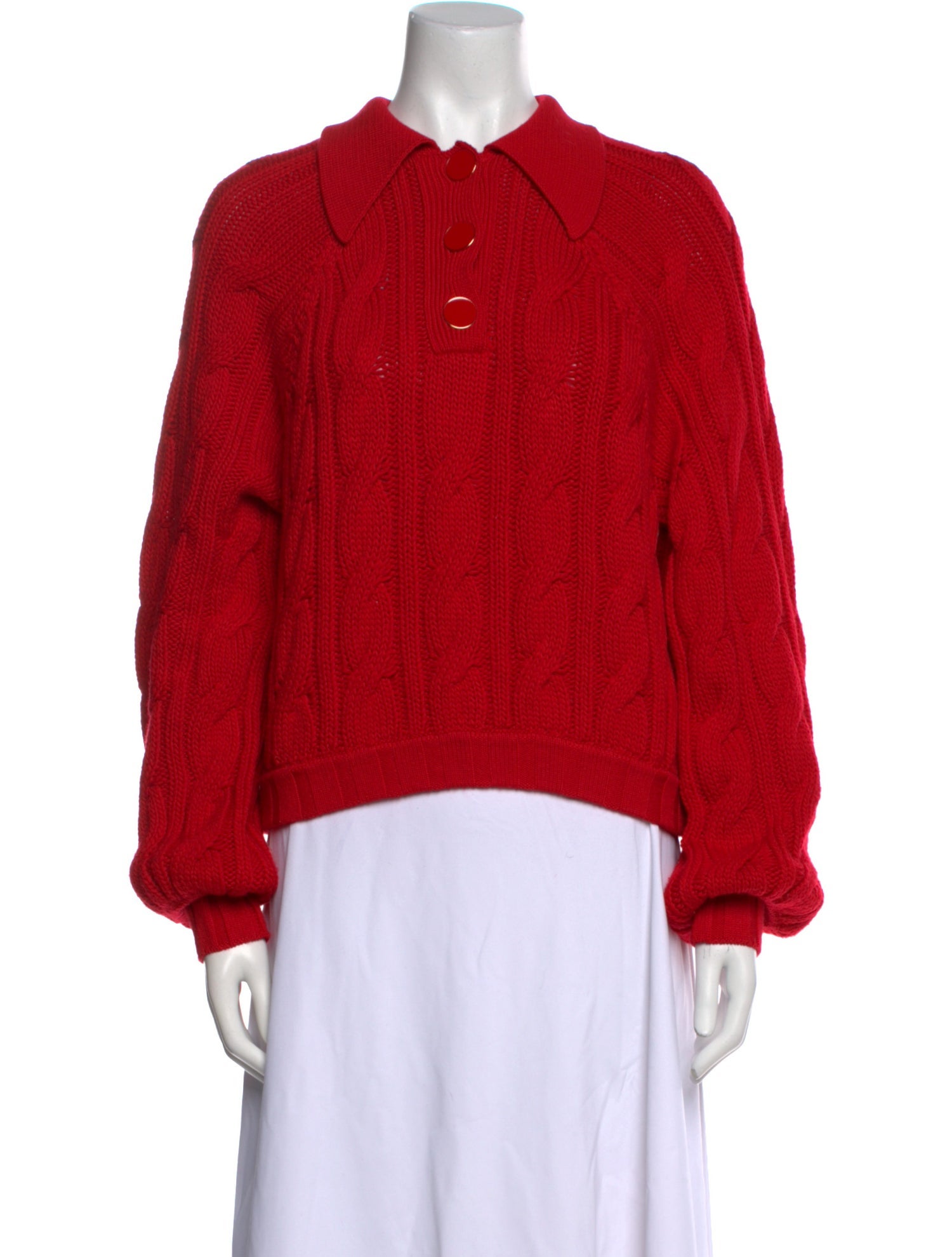 Rowen Rose Virgin Wool Crew Neck Sweater