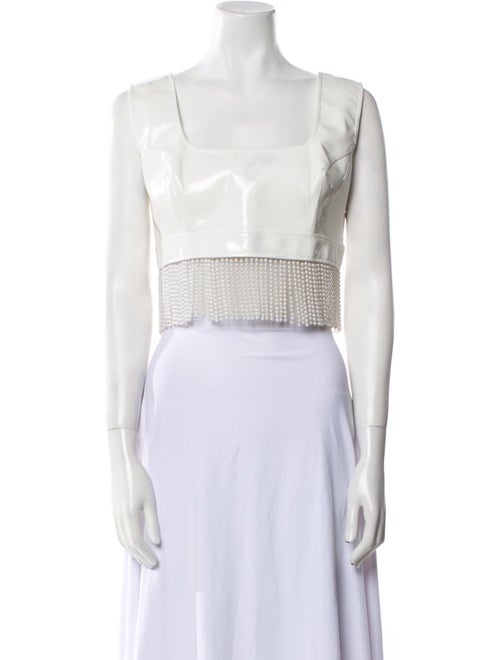 Rowen Rose Square Neckline Sleeveless Crop Top