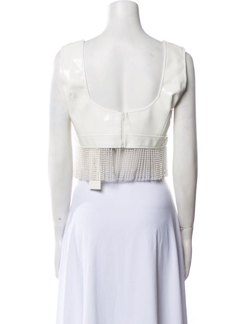 Rowen Rose Square Neckline Sleeveless Crop Top