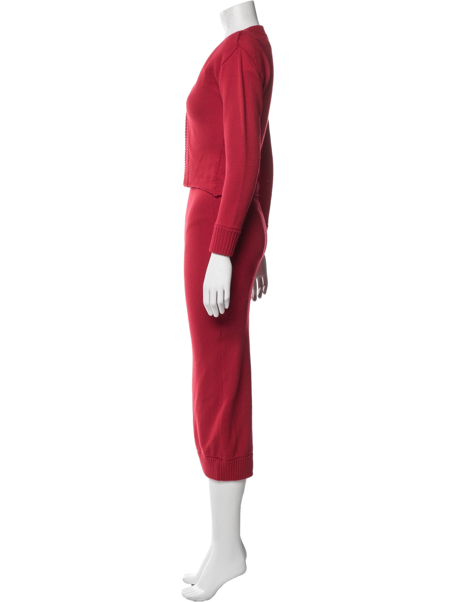 Rowen Rose Virgin Wool Skirt Set