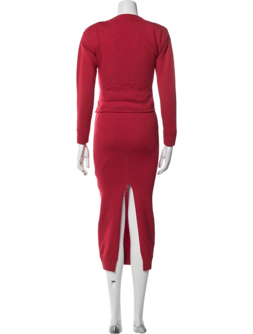 Rowen Rose Virgin Wool Skirt Set