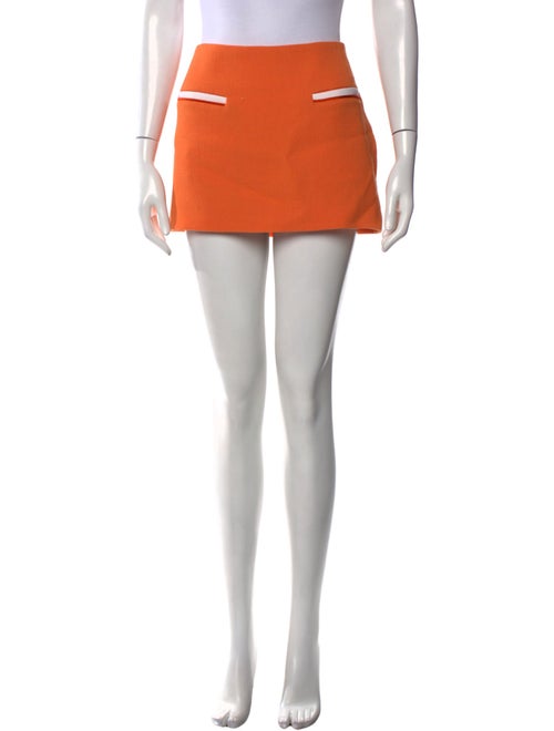 Rowen Rose Virgin Wool Mini Skirt