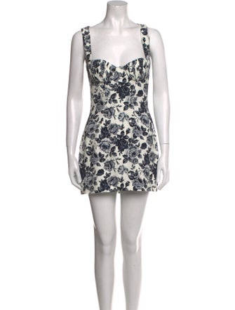 Rowen Rose Floral Print Mini Dress