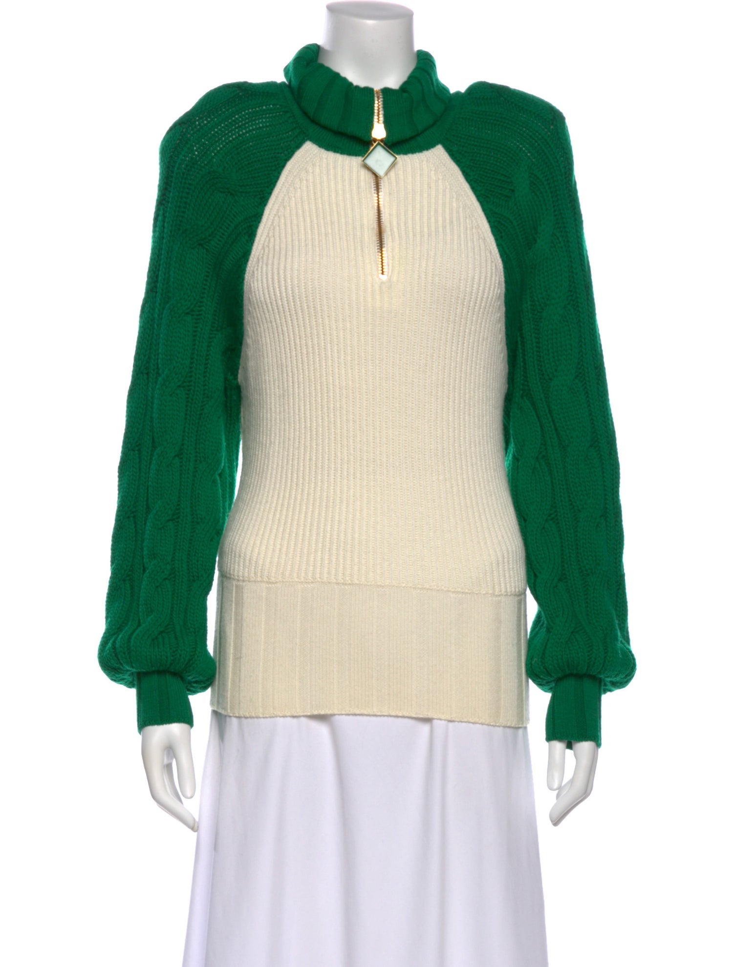 Rowen Rose Wool Mock Neck Sweater
