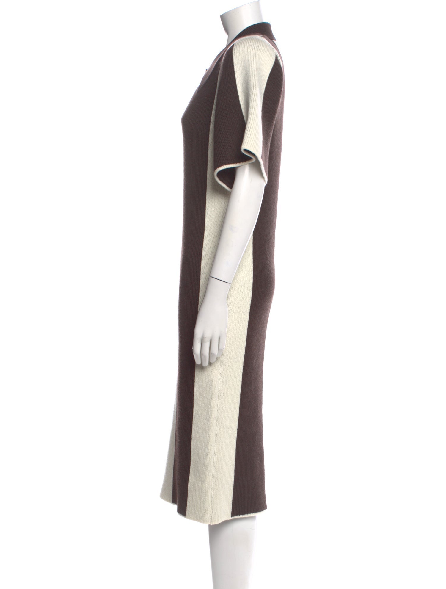Rowen Rose Wool Midi Length Dress