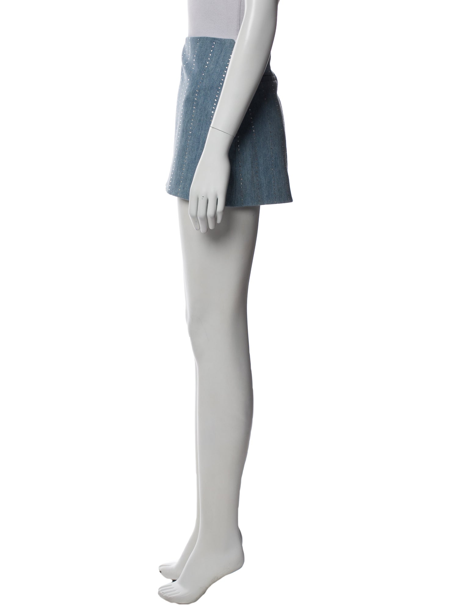 Rowen Rose Crystal Embellishments Mini Skirt